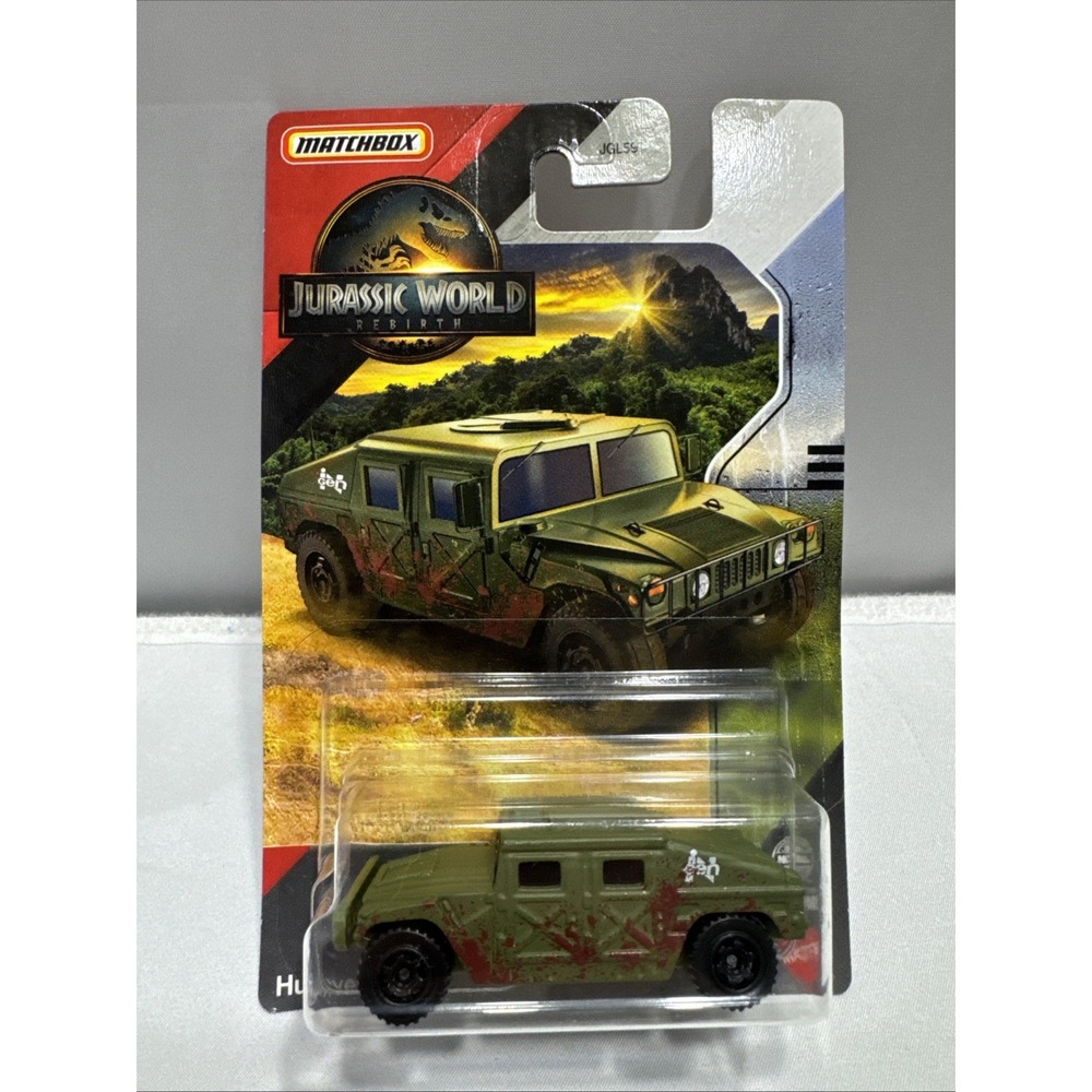 2025 Matchbox Jurassic World Rebirth Humvee Green Diecast 1:64 JGL59